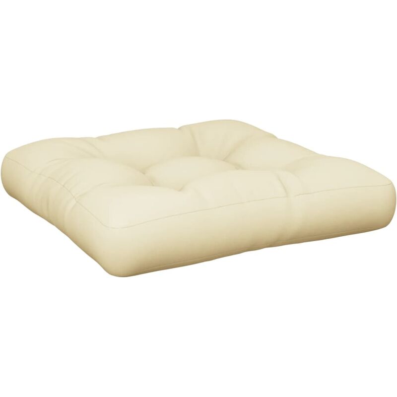 Coussin de canapé palette Crème 50x50x12 cm - Crème
