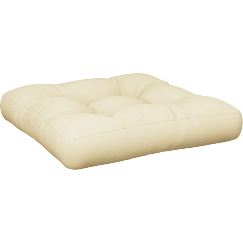 Coussin de canapé palette Crème 60x60x12 cm