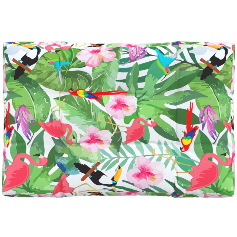 Jinlefu - Coussin de palette multicolore 120x80x12 cm tissu vidaXL