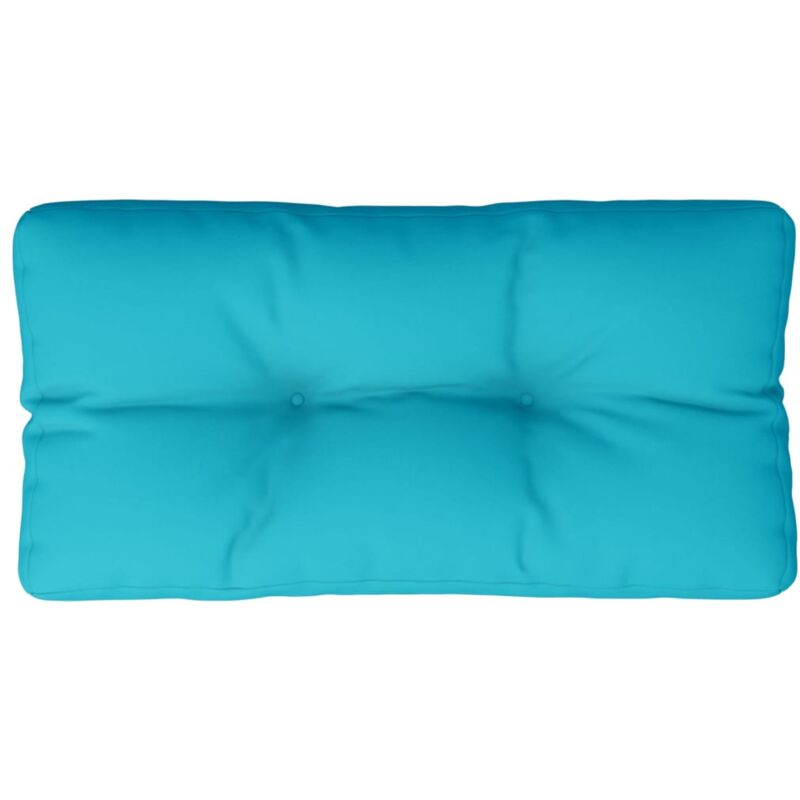 Jinlefu - Coussin de palette turquoise 70x40x12 cm tissu vidaXL