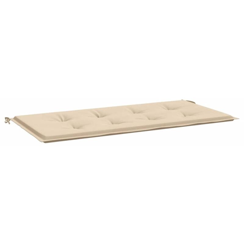 Jinlefu - Coussin de banc de jardin beige 120x50x4 cm tissu oxford vidaXL