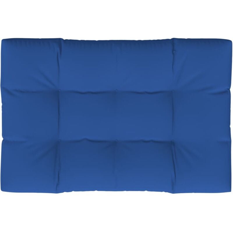 Jinlefu - Coussin de palette bleu royal 120x80x12 cm tissu vidaXL