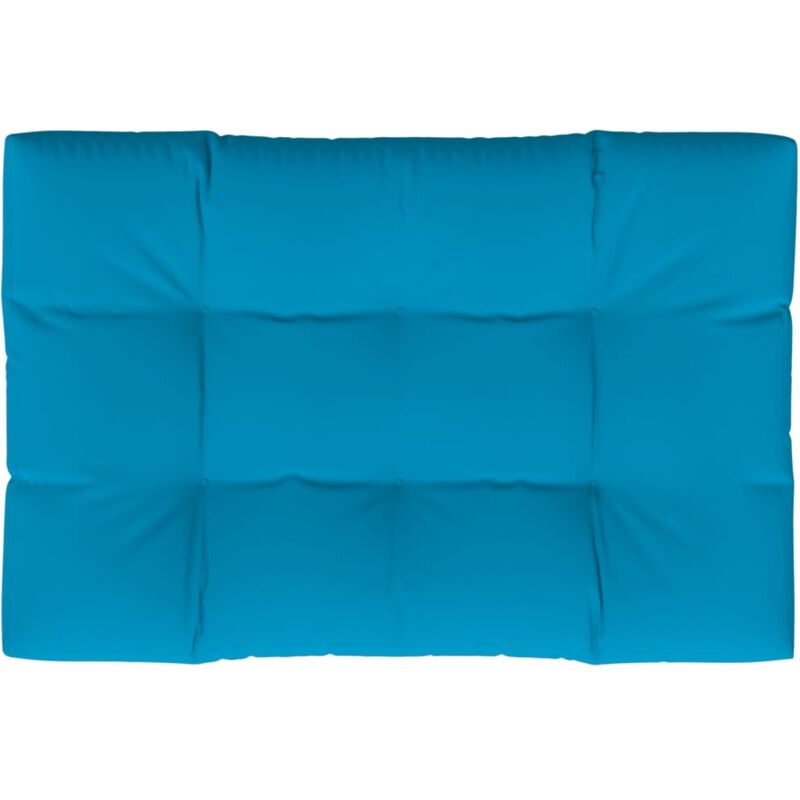 Jinlefu - Coussin de palette bleu 120x80x12 cm tissu