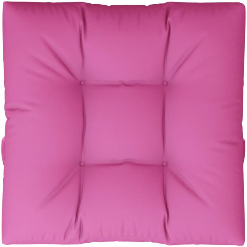 vidaXL Coussin de palette Rose 80x80x12 cm tissu