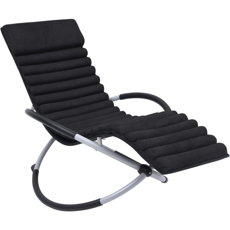 Furniture Limited - Coussin de chaise longue Noir Daim