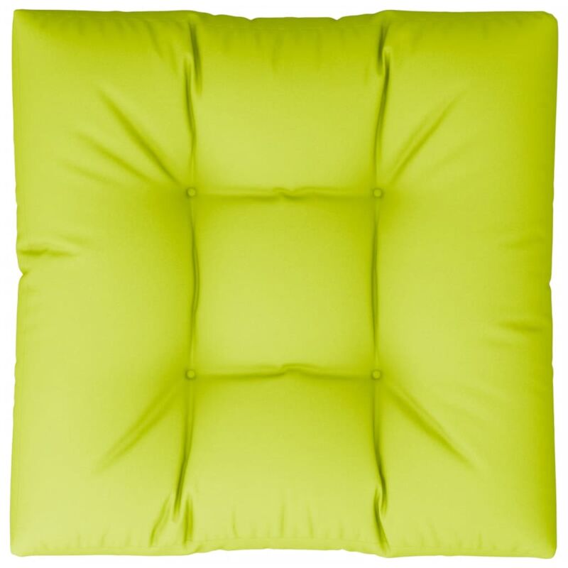 Coussin de canapé palette Vert vif 70x70x12 cm