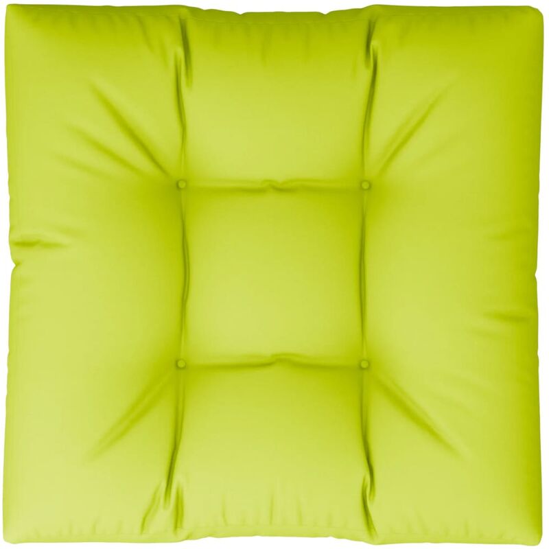 Coussin de canapé palette Vert vif 80x80x12 cm