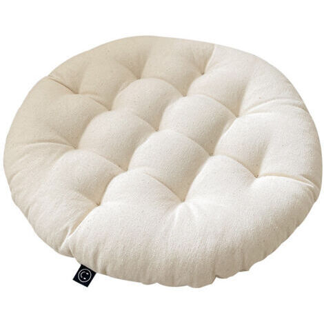 Coussin de chaise blanc - Dimensions : 40 x 40 x 6 cm