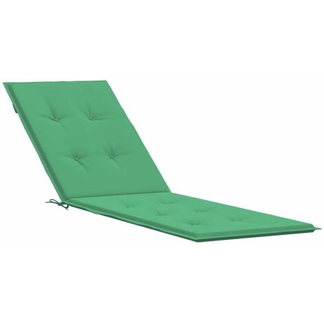Coussin de chaise de terrasse vert (75+105)x50x3 cm