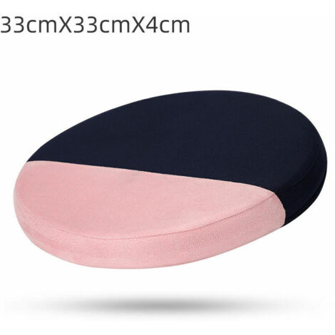Coussin de chaise doux, lavable, pour maison, bureau, terrasse, intéri et extéri (33 x 33 x 4 cm, rose + bleu)