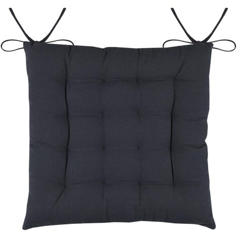 Coussin de chaise en coton Anthracite 38 cm
