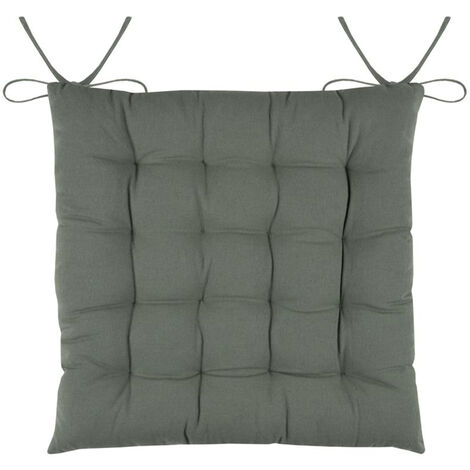 Coussin de chaise en coton vert 38 cm