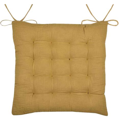 Coussin de chaise en double gaze de coton 38 cm