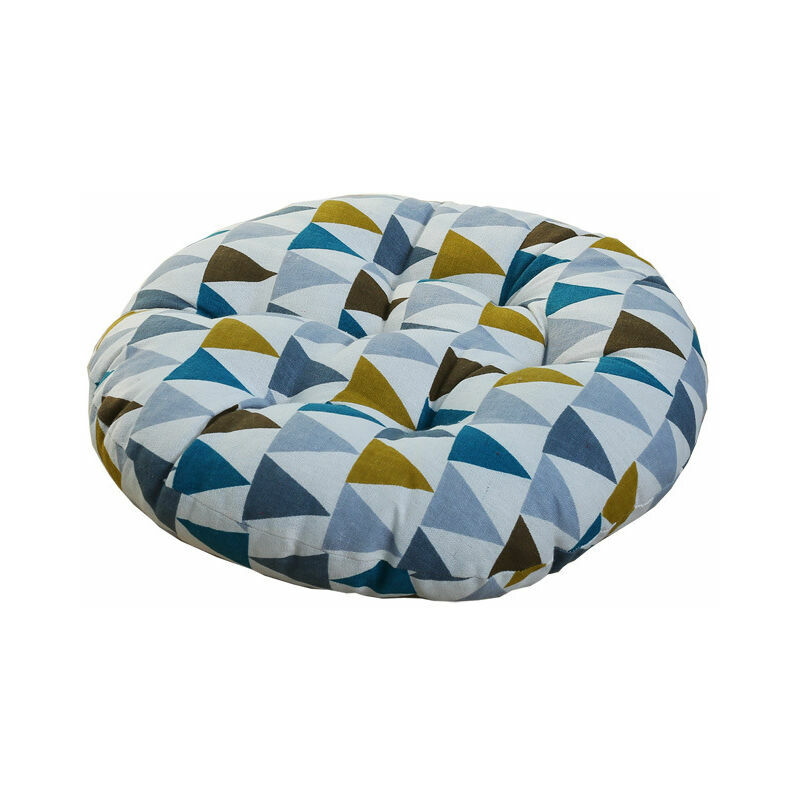 Coussin de Chaise Imprimé Doux Classe Bureau Galette de Chaise 40x40cm Rond-Triangle Multicolore, -Versailles