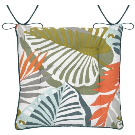 Coussin de chaise KENTIA 38x38 cm feuilles