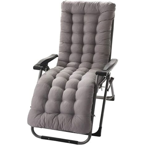 coussin de chaise longue de jardin, coussin de chaise à bascule, coussin de chaise épaisse, coussin de chaise en osier, coussin de chaise pour la maison, une fête, le camping (155 x 48 x 8 cm)，Superma(Non compris la chaise)