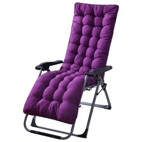 Coussin de Chaise Longue Extérieur,Coussin transat Jardin, Coussin Bain de Soleil, Coussin Chaise Longue Pliable - 170x48x8cm
