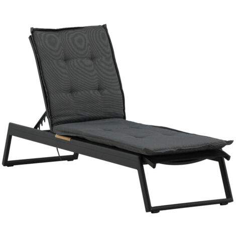 Coussin de Chaise Longue "Hanna" 193cm Gris