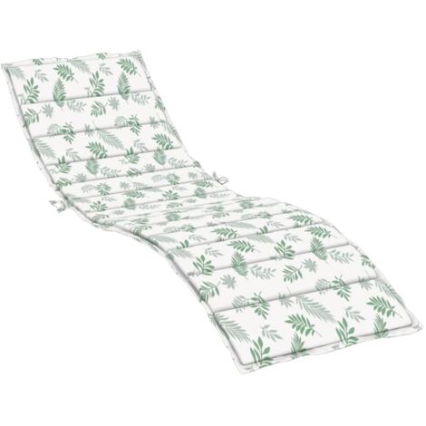 Coussin de chaise longue motif de feuilles tissu oxford