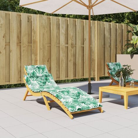 Coussin Appuie-tête Pour Chaise Longue - Tissu Tessforest - Élastique Réglable - Vert - 35x15x5 Cm