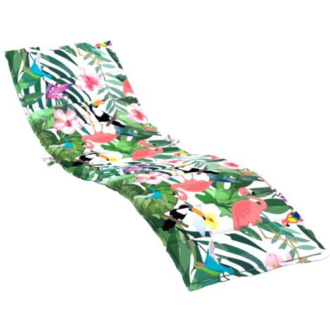 Coussin de chaise longue multicolore tissu oxford