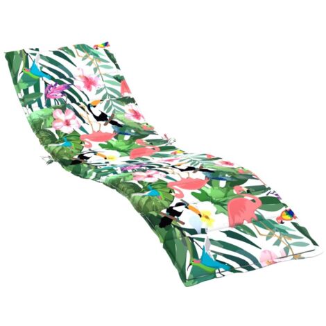 Coussin de chaise longue multicolore tissu oxford