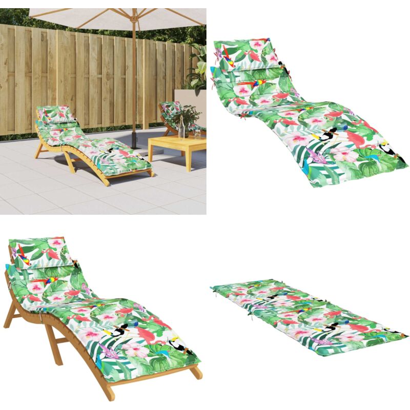 Coussin de chaise longue multicolore tissu oxford - Coussin De Chaise Longue - Coussin D'extérieur - Coussin Décoratif - Coussin Multicolores