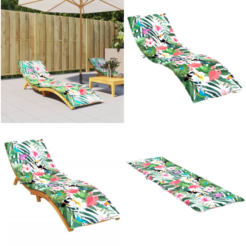 Coussin de chaise longue multicolore tissu oxford - Coussin De Chaise Longue - Coussin D'extérieur - Coussin Décoratif - Coussin Multicolores