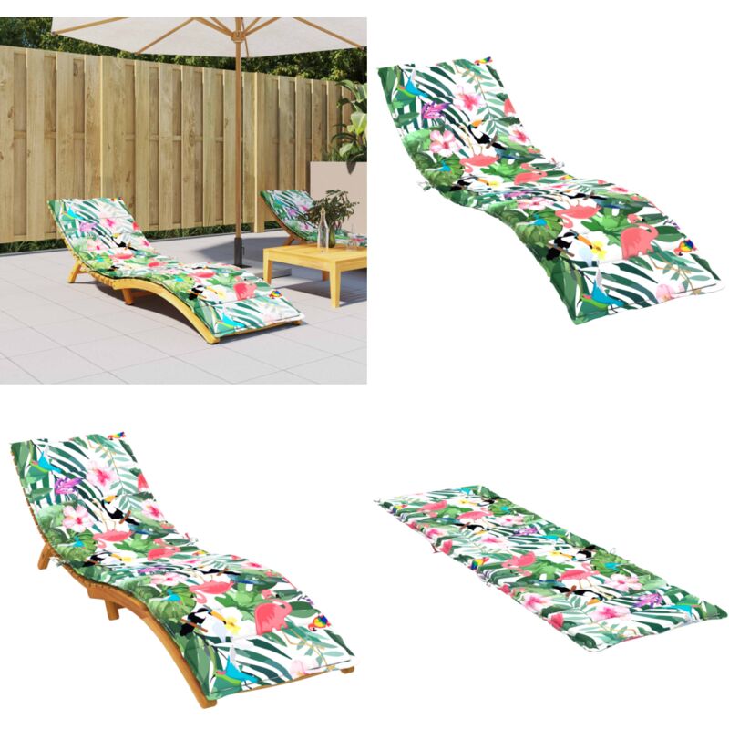 Coussin de chaise longue multicolore tissu oxford - Coussin De Chaise Longue - Coussin D'extérieur - Coussin Décoratif - Coussin Multicolores