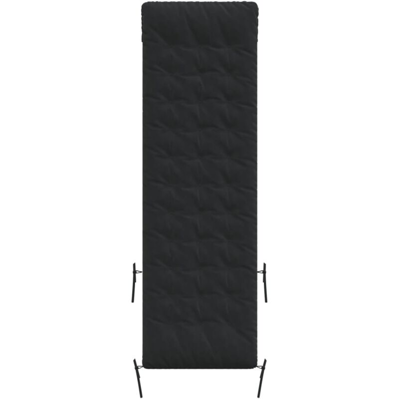 Vidaxl - Coussin de chaise longue noir 160x50x10 cm similicuir daim