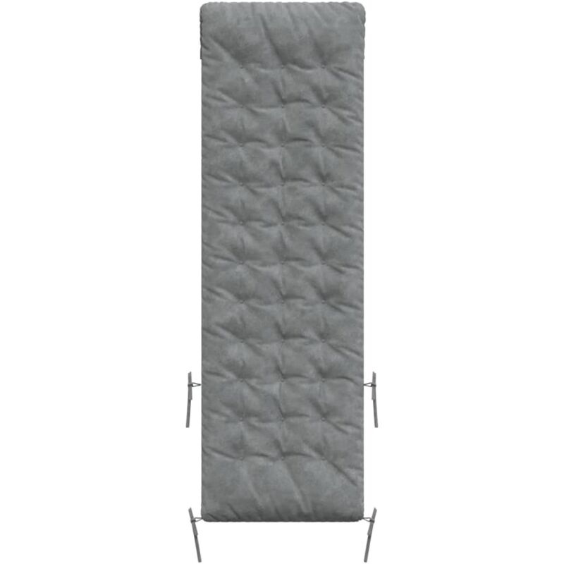 Vidaxl - Coussin de chaise longue gris 160x50x10 cm similicuir daim