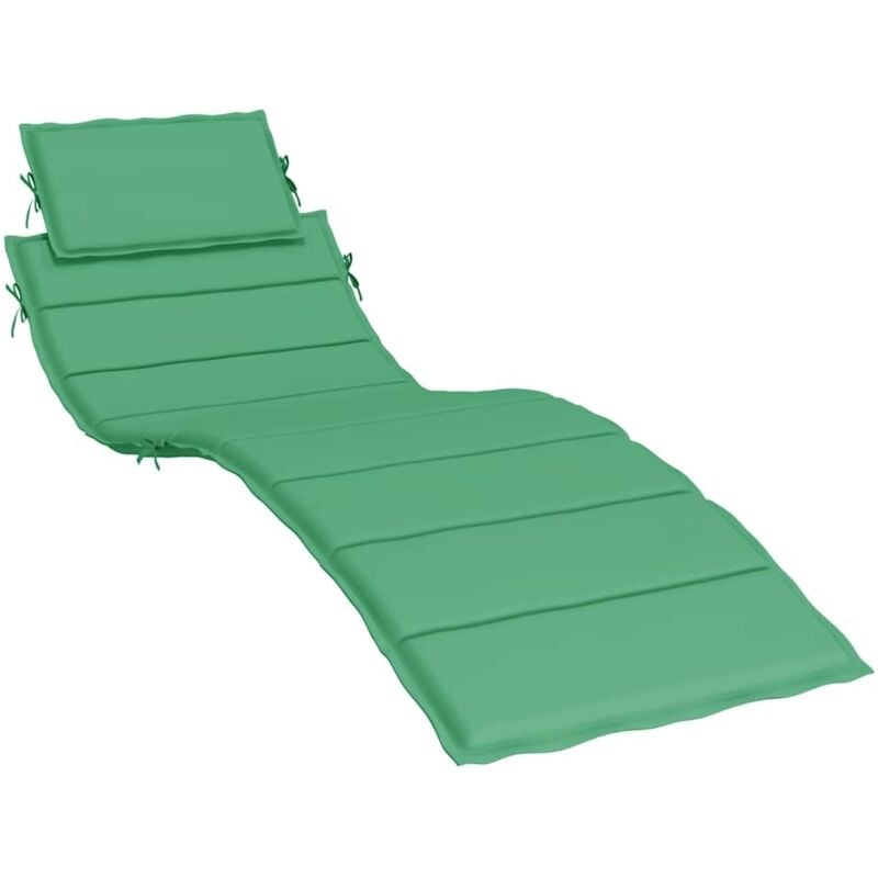 Coussin de chaise longue Vert 186x58x4 cm