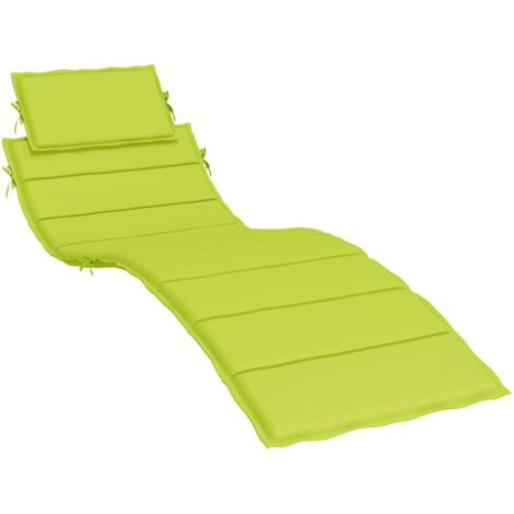 Coussin de chaise longue vert vif 186x58x4 cm tissu oxford