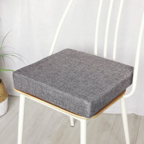 Coussin de chaise - Moelleux et doux - Gris - 45x45cm - Conception ergonomique pour soulager la douleur