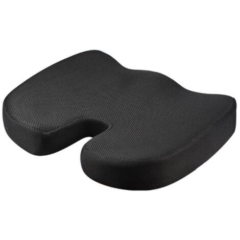 Coussin de chaise, mousse à mémoire de forme à rebond lent, maille, soulage les douleurs du coccyx