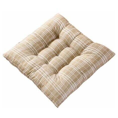 Coussin de chaise, mousse à mémoire de forme douce et confortable, réduit le stress corporel, lavable, 15,7 x 15,7 pouces