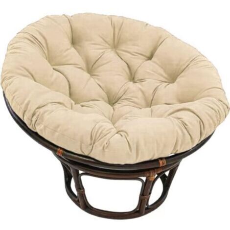 Coussin de chaise Papasan , coussin de siège Papasan épais, diamètre 50cm, coussin de remplacement rond pour chaise, coussin de balan