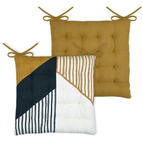 Coussin de chaise PAXTON 38x38 rayures