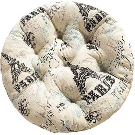Coussin de chaise rond - 1 pièce - Diamètre 40 cm - Coussin de siège Oussin, coussin tatami pour la maison ou la voiture