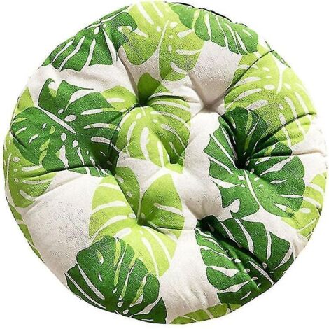 Coussin de chaise rond décoratif pour la maison, le bureau, le jardin, la terrasse ou un siège tatami, pour l'intérieur ou l'extérieur, 40 x 40 cm.