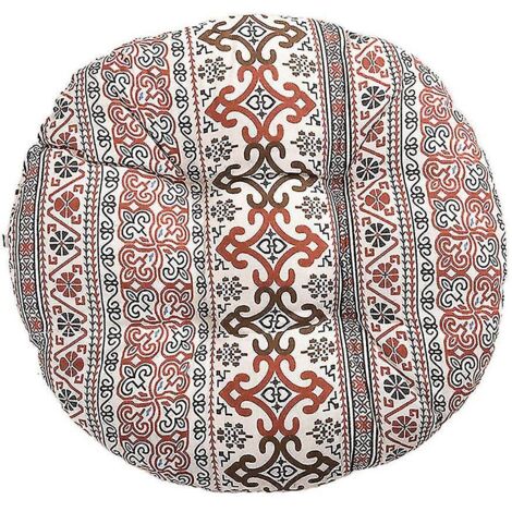 Coussin de chaise rond, motif floral et animalier, pour extérieur, jardin, balcon, 40 cm, coton et lin. Xiangyun
