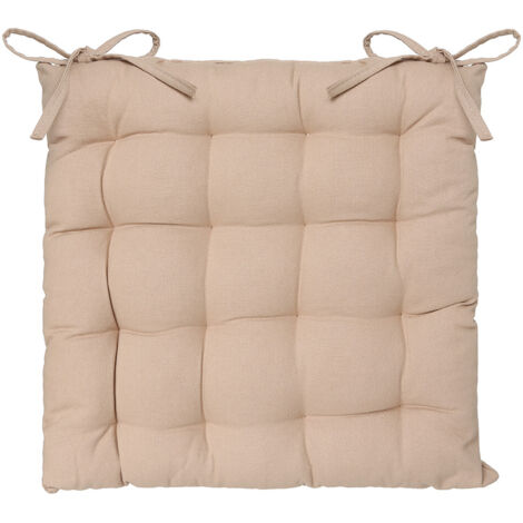 Coussin de chaise style cookie Coloris Beige 38x38cm