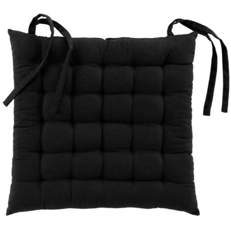 Coussin de Chaise "Twily" 38x38cm Noir