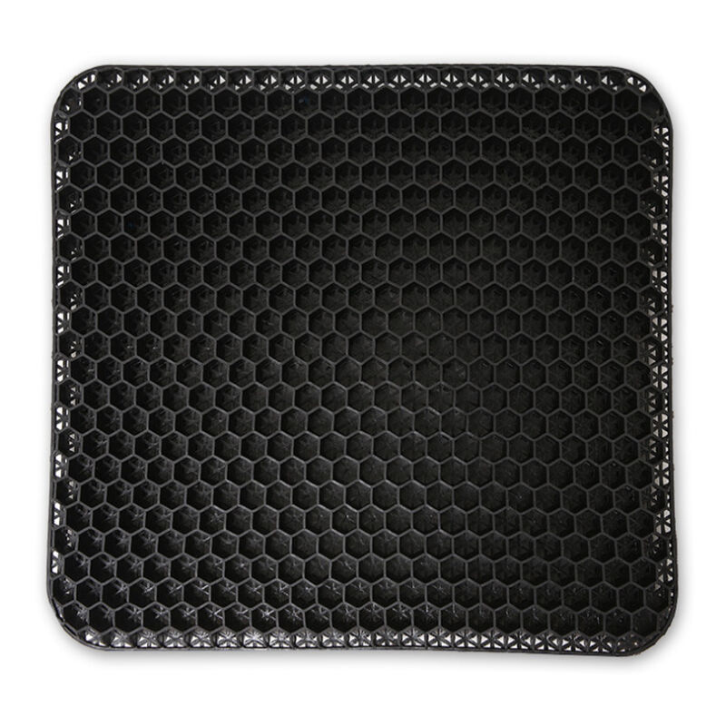 Linghhang - Coussin de chaise,Coussin de Gel Respirant, (noir)Coussin Anti Escarres, Soulage la Pression sur Le Orthopédique avec Housse Antidérapant