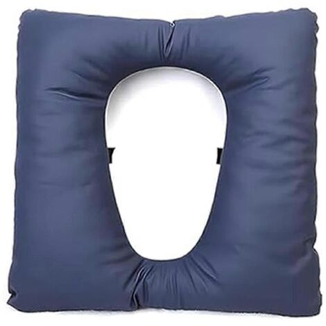 Coussin de chevet pour chaise percée, housse lavable en PU 42 cm x 42 cm (16,5 po x 16,5 po) A