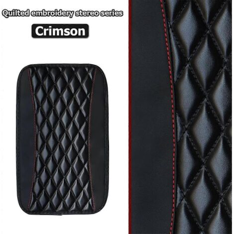 Coussin de console centrale de voiture, housse de protection universelle en cuir imperméable pour accoudoir et siège, décoration confortable pour voiture