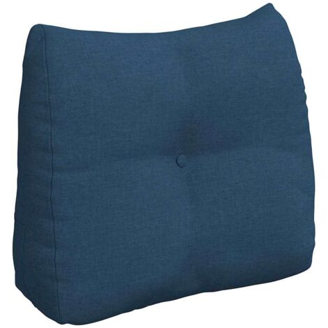 Coussin de Dos Bleu 60 x 24 x 50 cm tissu CFW14144