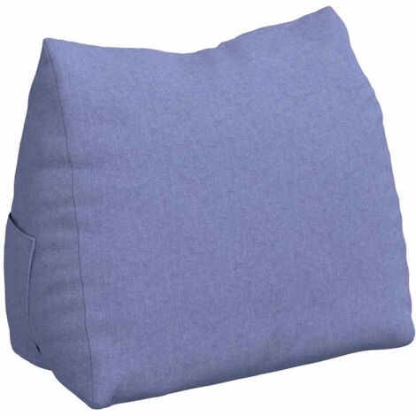 Coussin de Dos Bleu denim 60 x 20 x 50 cm tissu CFW16933