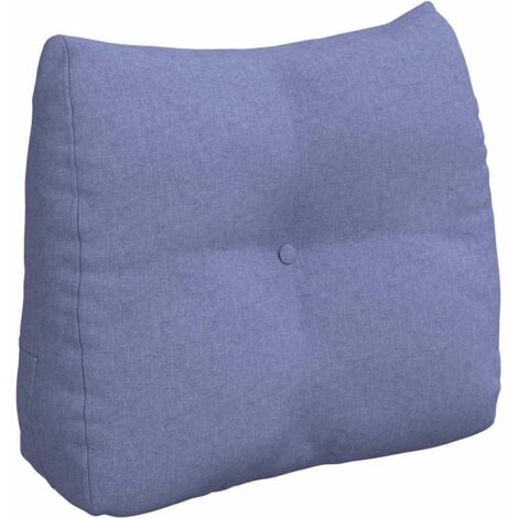 Coussin de Dos Bleu denim 60 x 24 x 50 cm tissu CFW30668