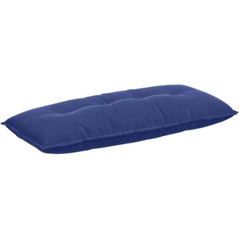 Coussin de Dos Bleu police 120 x 50 cm Tissu en velours côtelé CFW91007